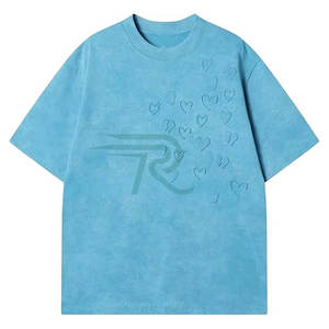 T-shirts décontractés amples unisexes en polyester 100% peigné de haute qualité, respirants et écologiques, modèle International RT-041 - Product Image 1