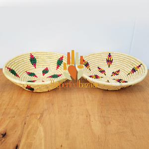 Cesta de Almacenamiento en Forma de Diamante, Multiusos, de Hierba Natural Moonj, Cesta Abierta, Ecológica, Duradera, Mini, Multiusos - Product Image 1