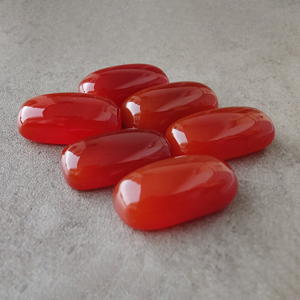 AAA Grade Natural Red Onyx Big <b>Cushion</b> Cut Gemstone Flat Back Calibrated Third Party Certified for Jewelry - Product Image 2