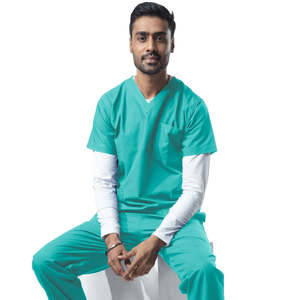 New OEM Supplier Trendy Men Scrub Undershirt Lightweight Breathable Medical Base Layer Hospital Nurse <b>Doctor</b> Inner Tee - Product Image 4