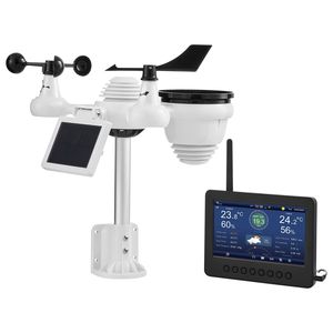 Stazione Meteo Wireless 7-in-1 con Wi-Fi, Display a Colori TFT da 7 Pollici, Alimentazione Solare, Sensore Esterno e Monitoraggio Interno ed Esterno - Product Image 2