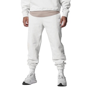 2025 Men's High Quality Cotton Jogger Sweatpants Custom Logo Oversized Fleece Gym Lounge Knee Length with Jogger Style - Product Image 1