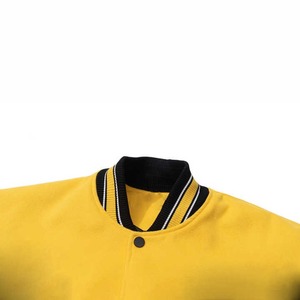Good Quality <b>Men</b> Baseball <b>Jackets</b> With Leather Sleeves Wholesale <b>Long</b> Sleeve Leather Windproof Quilted <b>Men</b> Varsity <b>Jacket</b> 2026 - Product Image 4
