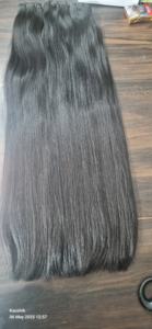 Extensiones de cabello humano natural recto Remy indio de un solo donante, recto cabello sedoso de crudo indio puro de la India - Product Image 3