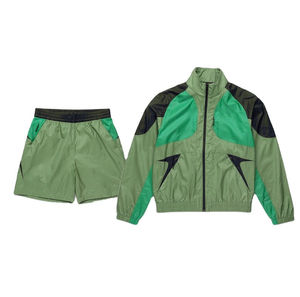 Custom Streetwear Manufacturer Nylon Tracksuit <b>Men</b> Windbreaker <b>Jacket</b> High Quality Sweat Suits Unisex Embroidered logo Tracksuit - Product Image 5