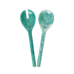 Cuillères à salade personnalisées de 11 pouces, revêtement en résine écologique, couleur personnalisée, compatibles lave-vaisselle, ustensiles de cuisine modernes pour la maison - Product Image 1