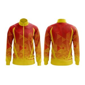 เสื้อแจ็คเก็ตซิปแบบสปอร์ตสีขาวลายเส้นเฉียง ผ้าทริคอตโพลีเอสเตอร์ เสื้อผ้าออกกำลังกาย เนื้อผ้านุ่ม ระบายอากาศได้ดี แขนยาว - Product Image 5