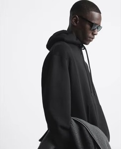 Sweat-shirt à capuche pour homme avec logo personnalisé, doublure en polaire, qualité supérieure, streetwear d'hiver, vente en gros OEM, coupe ample - Product Image 5