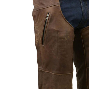 Pantalones de cuero hechos a medida, resistentes y cómodos, estilo western para uso en exteriores. - Product Image 4