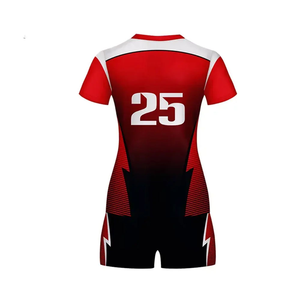 Custom Slim Fit Men's Volleyball Uniforms High Quality 100% Polyester Latest Design Personalized Logo Competitive Price Set - Product Image 2