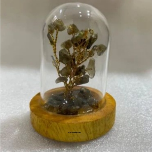 High Quality Natural Blue Apatite Gemstone Dome <b>Tree</b> Handmade Portable Polished Folk Art Love Flower Vase Chakra Stone Home Deco - Product Image 3
