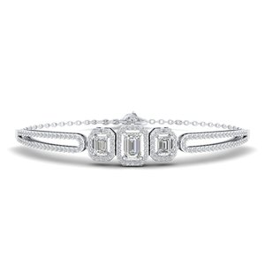 REYES Wholesale Price 925 Sterling <b>Silver</b> GRA Certified Moissanite <b>Bracelets</b> Luxury 14K <b>Solid</b> Gold Women Accessories Jewelry - Product Image 3