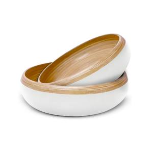 ชามสลัดไม้ไผ่ราคาประหยัดสำหรับเครื่องครัว ชามเสิร์ฟทันสมัยแบบกำหนดเอง ภาชนะใส่อาหาร OEM/ODM ผลิตในเวียดนาม - Product Image 1