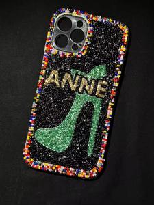 Funda Protectora para Teléfono Móvil con Cuentas de Frutas y Pedrería Floral Personalizada, Resistente a Golpes, de 6 Pulgadas, para iPhone de Apple - Product Image 3
