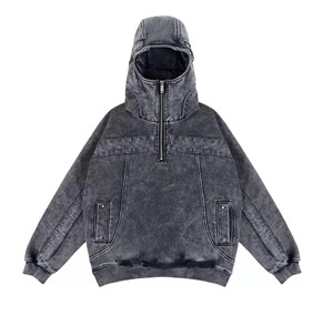 Sweat à capuche pour homme Inland Industries, tissu polaire, mélange polyester/coton, coupe régulière, manches longues, respirant, séchage rapide, hiver - Product Image 2