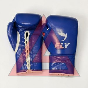 Guantes de Boxeo Azules Hechos a Medida por Fábrica, 100% Cuero Original, Guantes de Boxeo Profesionales para Golpear - Product Image 3