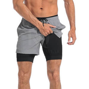 Pantalones Cortos Deportivos Casuales para Hombre, Ecológicos, Ligeros, Transpirables, de Secado Rápido, para Gimnasio, Entrenamiento, Correr, con Cintura Ajustable - Product Image 4