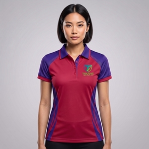 Camiseta Polo Casual de Manga Corta con Logotipo Personalizado, Transpirable, Ecológica, de Secado Rápido, de Lona Tejida, Camiseta de Golf para Mujer, Camiseta Digital P - Product Image 1