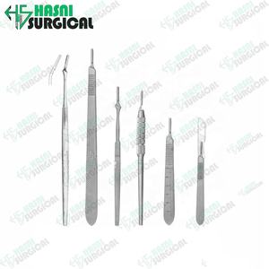Cuchillas de bisturí Hoja de mango quirúrgico de acero al carbono Instrumentos dentales médicos por Hasni Surgical CE ISO Aprobado - Product Image 3