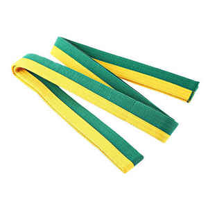 Ceinture d'arts martiaux personnalisée en gros, colorée, double enroulement, Taekwondo, logo personnalisé - Product Image 5