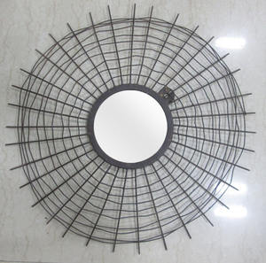 Miroir mural décoratif élégant avec cadre, miroir mural d'exportation - Product Image 6