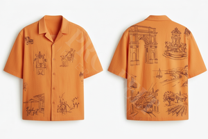 Camisa de Vestir Casual de Manga Corta Transpirable al por Mayor, Diseño Personalizado Estampado, Ropa de Playa de Verano, Camisa de Vestir Ligera de Corte Holgado - Product Image 5