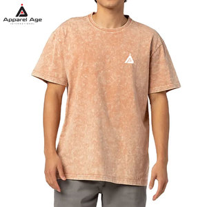 บริการ OEM เสื้อยืดทรงหลวมพิมพ์ลายตามสั่งสำหรับผู้ชาย ผ้าฝ้าย 100% ขายส่งราคาถูก เสื้อยืดผู้ชายแบบย้อมสีเอซิด - Product Image 2