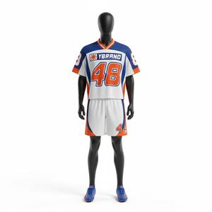 Camisetas de Fútbol Americano Personalizadas de Manga Corta, Calidad Premium, Transpirables, Tallas Grandes, Color Sólido, Número 100%, 100% Poliéster - Product Image 1