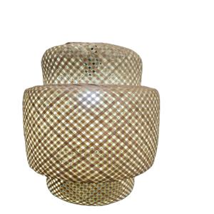 KAMRAN - Pantallas de Lámparas Colgantes de Bambú Hechas a Mano, Ecológicas, Decoración Navideña, Lámpara Colgante de Techo de la India - Product Image 1