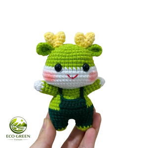Handmade Crochet Animal Plush Bag Charm Cute Kawaii <b>Keychain</b> Soft Yarn Pendant for Women Teen Girls - Product Image 1