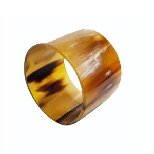 Brazalete de Cuerno Redondo Dorado para Mujer, Hecho a Mano, Brazalete de Cuerno Natural, Joyería Étnica de Moda, Brazalete Boho - Product Image 5