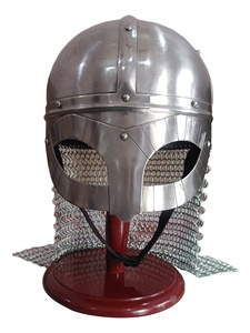 Casco Vikingo con Cota de Malla de Acero Dulce, Hecho a Mano, para Cosplay Medieval, Disfraz Histórico, Usable para Adultos - Product Image 1