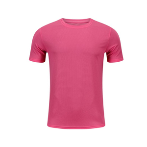 T-shirt tricoté blanc à manches courtes et col rond pour homme, séchage rapide, coupe classique, couleur unie, vêtement de sport décontracté, motif numérique avant, écologique - Product Image 5
