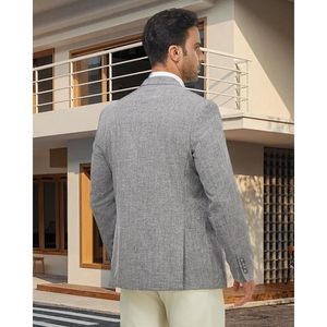 Veste de costume décontractée pour homme 2025, blazer léger à un bouton, coupe ajustée, imprimé long pour les occasions de mariage - Product Image 1