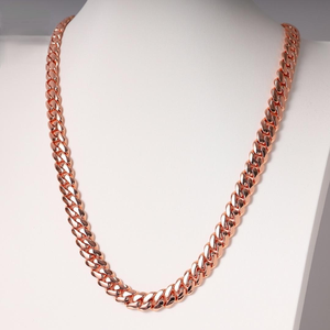 Collar de Cadena Cubana en Oro Rosa, Joyería Hip Hop, Estilo Iced Out, para Hombre y Mujer, Regalo de Moda Urbana de Lujo - Product Image 1