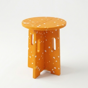 4GoodThings Recycled Plastic Stackable Modular Foldable Portable Home <b>Stool</b> Ottoman Contemporary Modern Bedroom School Apartment - Product Image 2