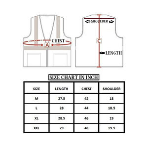 Chaleco de seguridad de malla transpirable de alta visibilidad reflectante ANSI Clase 2 con cierre de gancho y bucle y bolsillos desprendibles - Product Image 5
