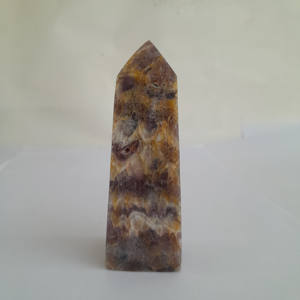 Vente en gros d'obélisque d'améthyste naturelle d'Indonésie 95mm artisanat de haute qualité pierres précieuses en cristal de guérison sculptées - Product Image 4