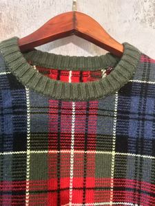 Jersey liso multicolor mezcla lana cuello redondo - Product Image 3