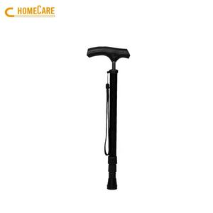 ไม้เท้าพับได้แบบ OEM ด้ามจับรูปตัว T หัวยาง 5 ท่อน ปรับความยาวได้ พับเก็บได้ในหนึ่งวินาที รับน้ำหนักได้ 250 ปอนด์ - Product Image 4