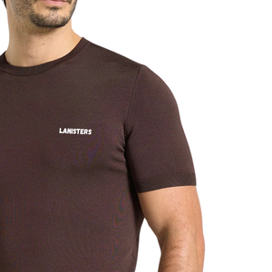 Mens O Neck Short Sleeve <b>T</b> <b>Shirt</b> Textured Knit Slim Fit Chest Patch Pocket Casual Wholesale Custom OEMs Cotton Jersey Tee <b>Shirts</b> - Product Image 5