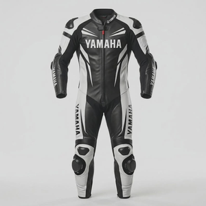 Combinaison de moto unisexe Premium Khaksar à manches longues avec protection homologuée CE - Product Image 1