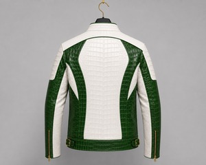 Vestes en cuir de qualité supérieure pour hommes, différentes couleurs disponibles, tailles personnalisées, meilleures ventes, vestes en cuir de crocodile pour hommes - Product Image 2