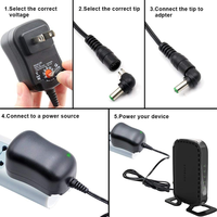 Adaptateur universel AC/DC 12W, cordon d'alimentation 3V-12V de remplacement pour appareils électroniques domestiques, routeurs, caméras de vidéosurveillance, enceintes, alimentation DC
