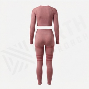 Ensemble de yoga pour femmes, vêtements de sport respirants pour la gym, tenue de fitness, vêtements de sport athlétiques, équipement de course à pied - Product Image 2