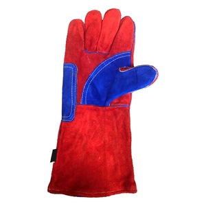 Gants de soudure en cuir de vachette de qualité supérieure, protection industrielle des mains, résistance au feu et à la chaleur, gants de barbecue - Product Image 4