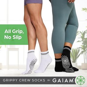 Pilates <b>Socks</b> With <b>Grips</b> for Women Cute Non Slip Crew Gripper Yoga <b>Sock</b>-Grippy Sticky for Hospital/Dance Barre/Workout - Product Image 4