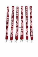 Sangle en toile Pirates avec crochet métallique, mode, durable, texte en relief rouge