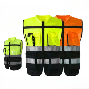 เสื้อกั๊กสะท้อนแสง LED ขายตรงจากโรงงาน เสื้อกั๊กนิรภัยพร้อมกระเป๋า - Product Image 2