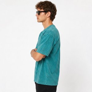 Custom oversized cotton mens <b>tshirt</b> Low MOQ for US Streetwear Brands with custom logo and boxy <b>tshirt</b> - Product Image 5